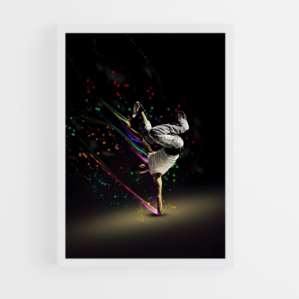 Poster Breakdance Électrique – affiche Danse (vue 3)